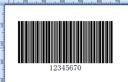 Industrial 2 of 5 code of data '9785238' with checksum